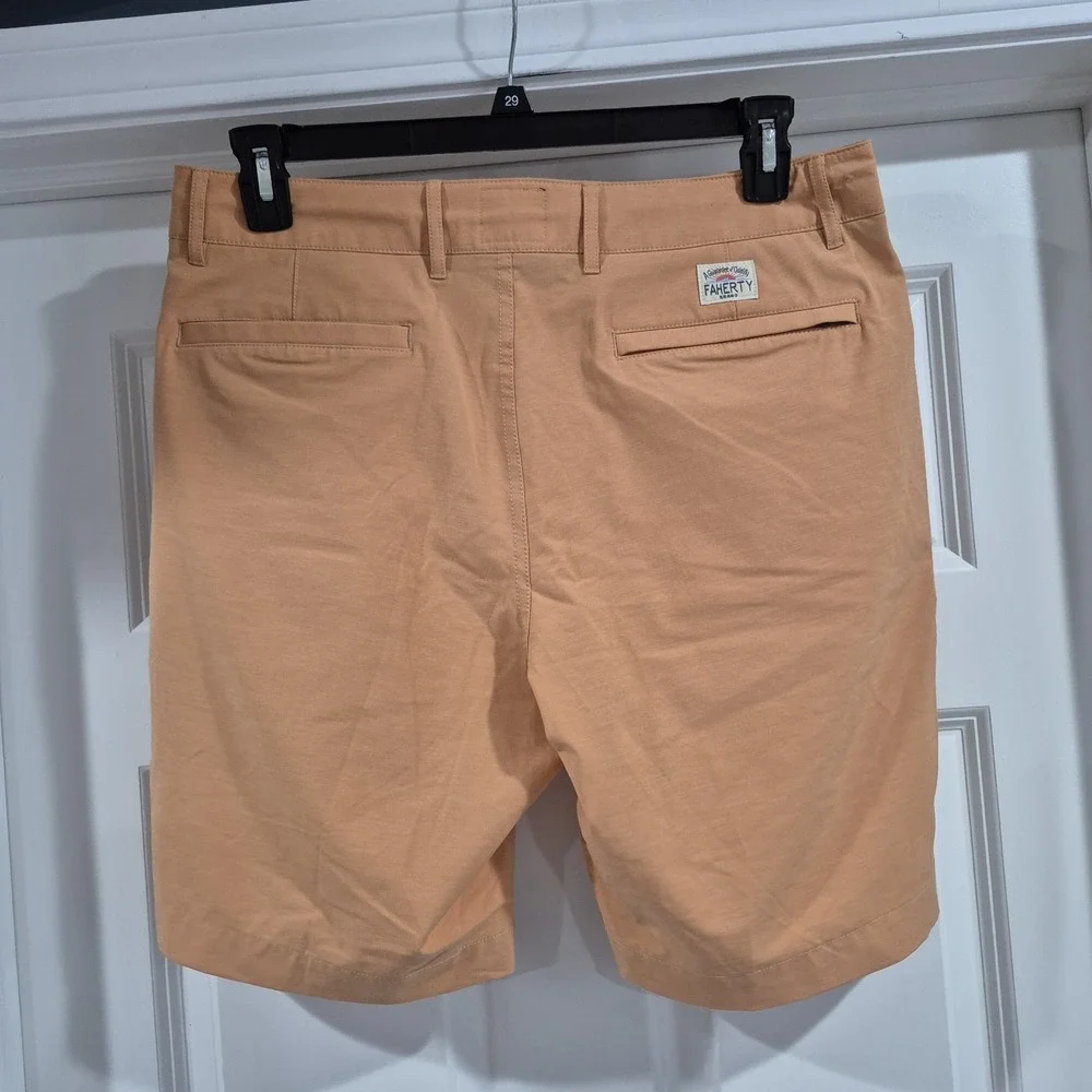 Faherty Shorts Mens 33 Orange All Day 9